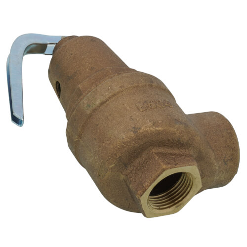 Main product image of 3/4" FNPT x 1" FNPT RVW61 1,641,000 BTU Bronze Hot Water Relief Valve (60 psi)