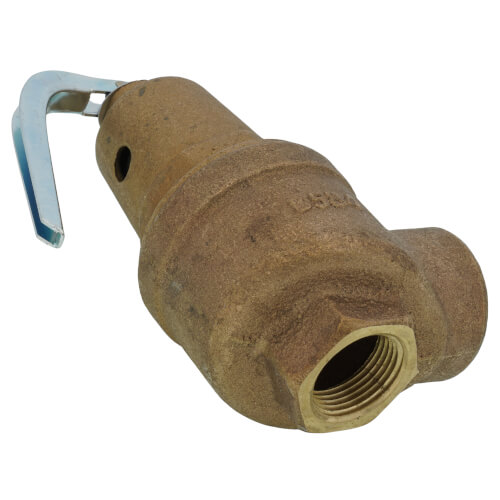 Main product image of 3/4" FNPT x 1" FNPT RVW61 1,977,000 BTU Bronze Hot Water Relief Valve (75 psi)