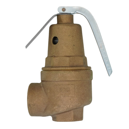 Main product image of 3/4" FNPT x 1" FNPT RVW61 3,879,000 BTU Bronze Hot Water Relief Valve (160 psi)