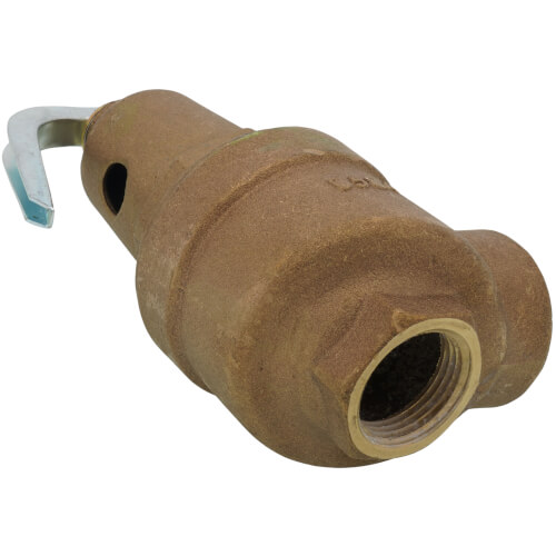 Main product image of 1" FNPT x 1-1/4" FNPT RVW61 1,570,000 BTU Bronze Hot Water Relief Valve (30 psi)
