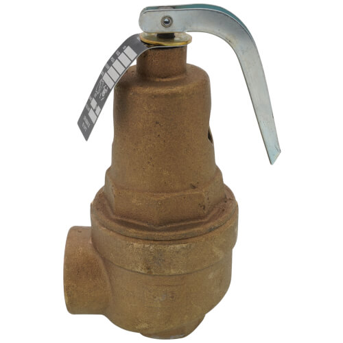 Main product image of 1" FNPT x 1-1/4" FNPT RVW61 1,570,000 BTU Bronze Hot Water Relief Valve (30 psi)