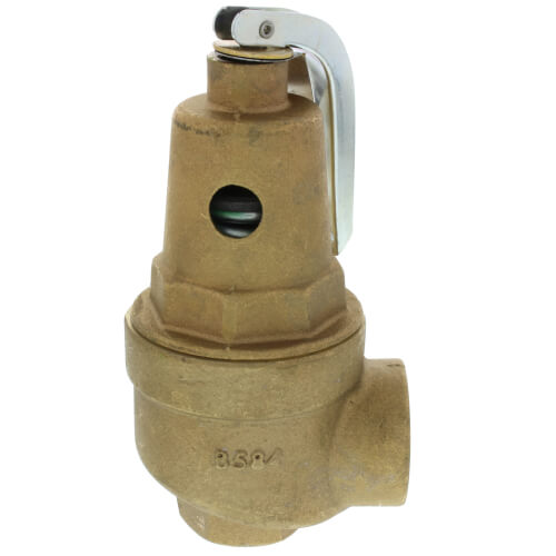 Main product image of 1" FNPT x 1-1/4" FNPT RVW61 3,381,000 BTU Bronze Hot Water Relief Valve (80 psi)
