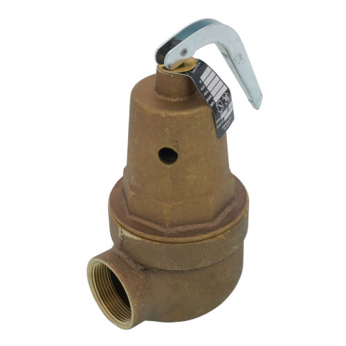 Main product image of 1-1/4" FNPT x 1-1/2" FNPT RVW61 2,716,000 BTU Bronze Hot Water Relief Valve (30 psi)