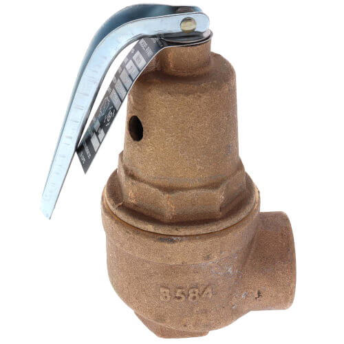 Main product image of 1-1/2" FNPT x 2" FNPT RVW61 5,400,000 BTU Bronze Hot Water Relief Valve (50 psi)