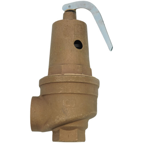 Main product image of 1-1/2" FNPT x 2" FNPT RVW61 7,531,000 BTU Bronze Hot Water Relief Valve (75 psi)