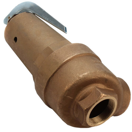 Main product image of 2" FNPT x 2-1/2" FNPT RVW61 6,091,000 BTU Bronze Hot Water Relief Valve (30 psi)