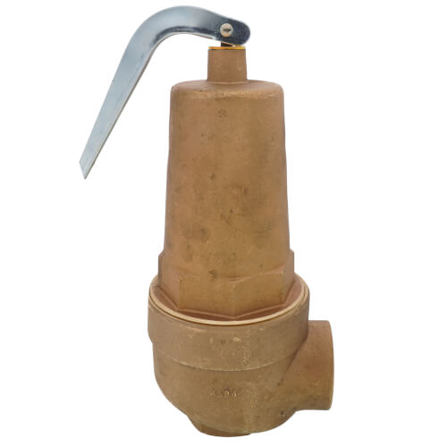 Main product image of 2" FNPT x 2-1/2" FNPT RVW61 10,305,000 BTU Bronze Hot Water Relief Valve (60 psi)