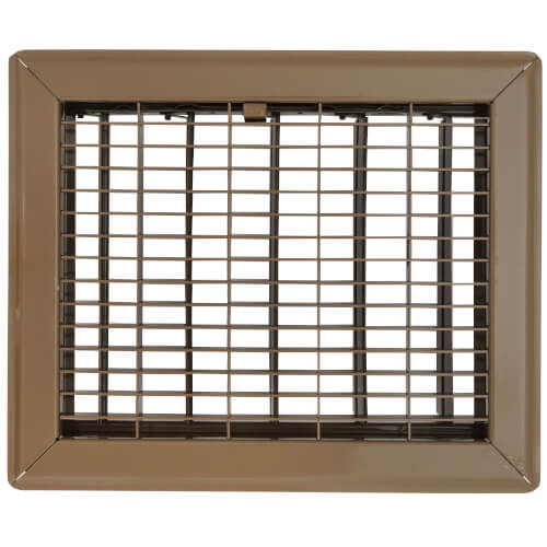 Main product image of 8" x 10" (Wall Opening Size) Golden Sand Floor Register (210 Series)