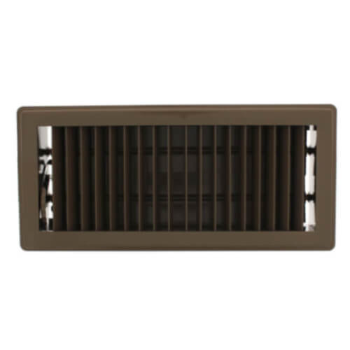 Main product image of 2" x 10" (Wall Opening Size) Golden Sand Deluxe Floor Diffuser (411 Series)