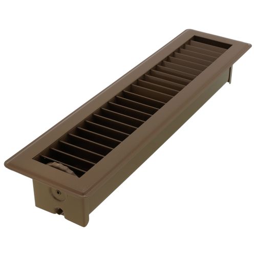 Main product image of 2" x 12" (Wall Opening Size) Golden Sand Deluxe Floor Diffuser (411 Series)