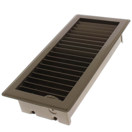 Main product image of 4" x 10" (Wall Opening Size) Golden Sand Deluxe Floor Diffuser (411 Series)