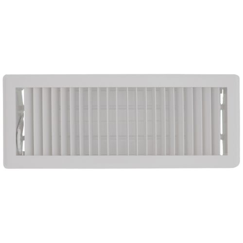 Main product image of 4" x 12" (Wall Opening Size) White Deluxe Floor Diffuser (411 Series)