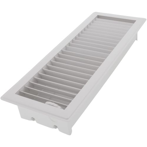 Main product image of 4" x 12" (Wall Opening Size) White Deluxe Floor Diffuser (411 Series)