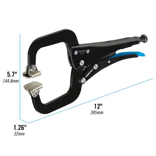 Main product image of 12" C-Clamp Locking Pliers w/ Swivel Pads