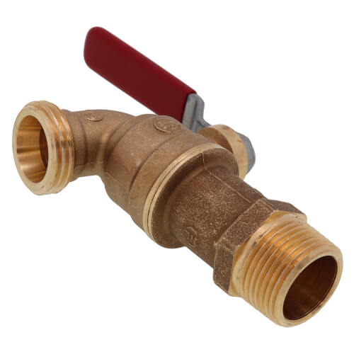 T-537LNL 3/4" Forged Brass Ball Valve Hose Bibb w/ Lever Handle (Lead Free)