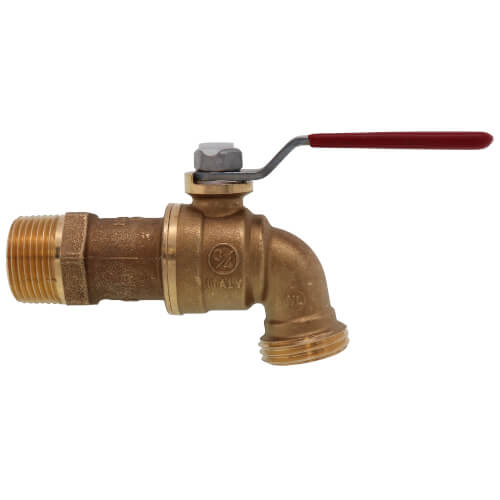 T-537LNL 3/4" Forged Brass Ball Valve Hose Bibb w/ Lever Handle (Lead Free)