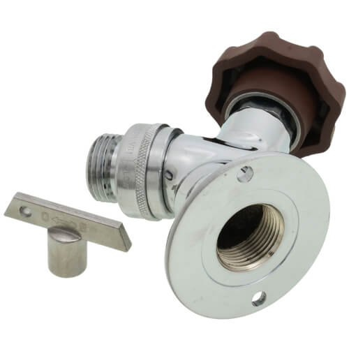 Main product image of T-459CP 3/4" Commercial Ball Valve Sillcock w/ Softouch Hand & Key (Chrome Brass)