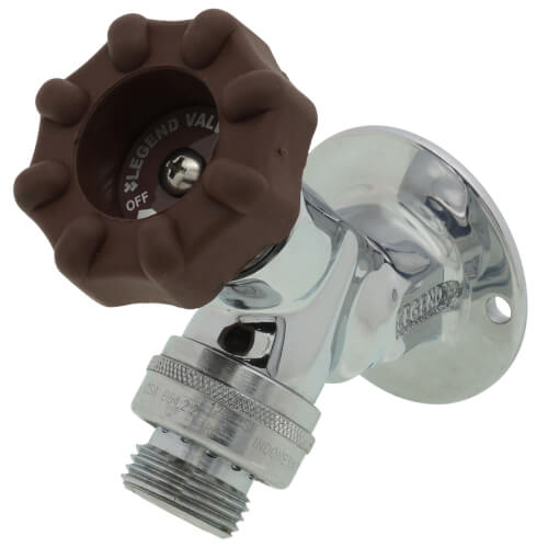 Main product image of T-459CP 3/4" Commercial Ball Valve Sillcock w/ Softouch Hand & Key (Chrome Brass)