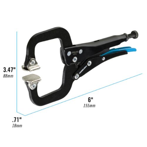 Main product image of 6" C-Clamp Locking Pliers w/ Swivel Pads