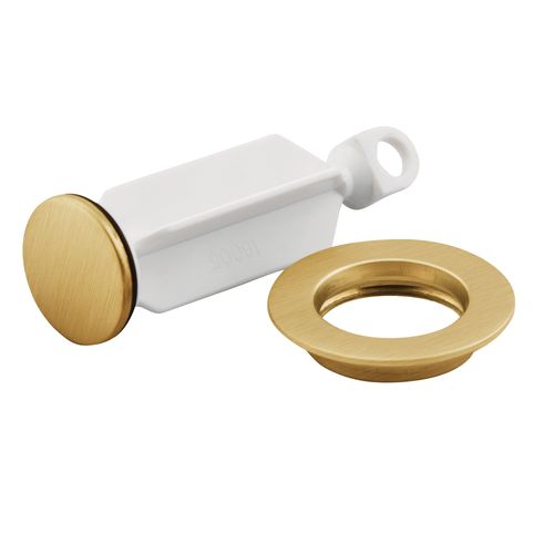 Main product image of Drain Plug & Seat, 10709BG (Brushed Gold)