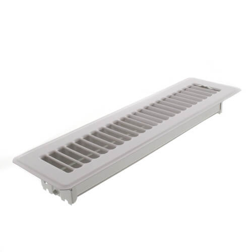 2" x 12" (Wall Opening Size) White Floor Diffuser (421 Series)