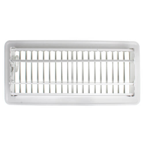 Main product image of 4" x 10" (Wall Opening Size) White Floor Diffuser (421 Series)
