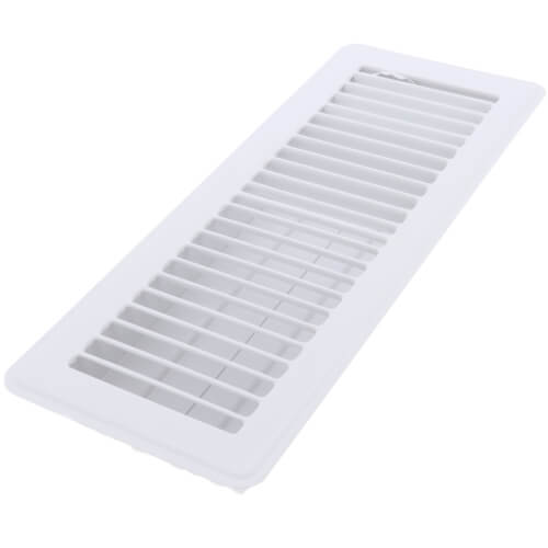 Main product image of 4" x 12" (Wall Opening Size) White Floor Diffuser (421 Series)