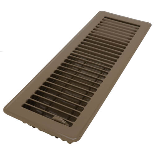 Main product image of 4" x 14" (Wall Opening Size) Golden Sand Floor Diffuser (421 Series)