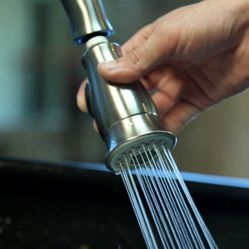 Main product image of Smart Spray Pull-Down Faucet Spray Head (Stainless Steel)