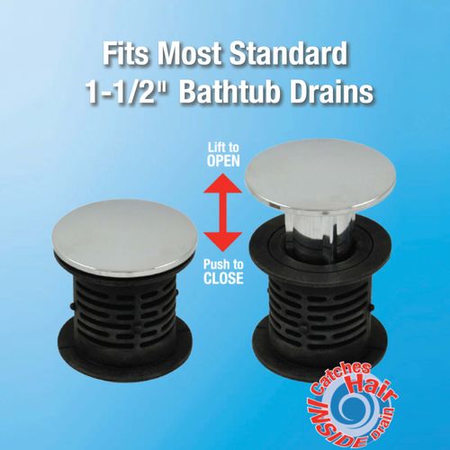 Main product image of 2-in-1 Bathtub Hair Catcher and Stopper