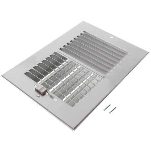 Main product image of 6" x 4" (Wall Opening Size) White Sidewall/Ceiling Register (661 Series)