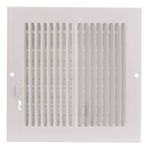 Main product image of 6" x 6" (Wall Opening Size) White Sidewall/Ceiling Register (661 Series)