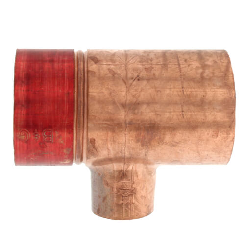 Main product image of 1-1/2" x 3/4" Copper Red Ring Monoflo Tee