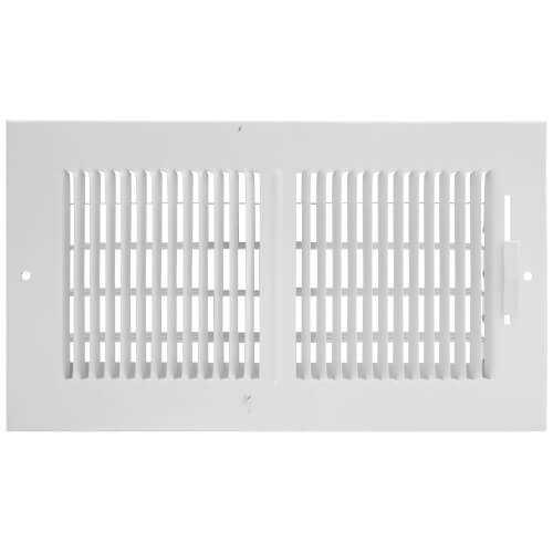 Main product image of 10" x 5" (Wall Opening Size) White Sidewall/Ceiling Register (661 Series)