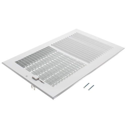 Main product image of 10" x 6" (Wall Opening Size) White Sidewall/Ceiling Register (661 Series)