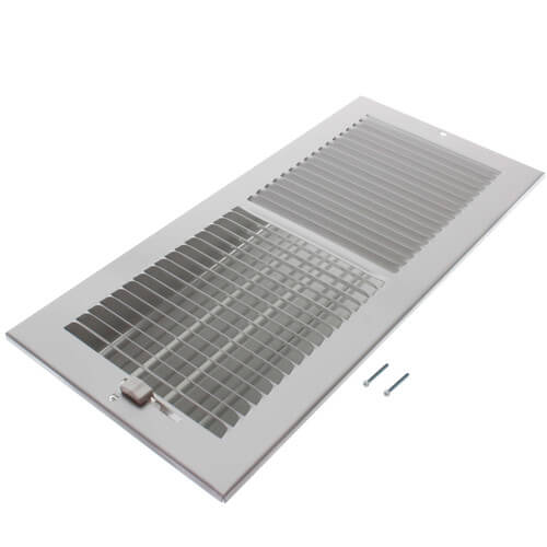 Main product image of 12" x 5" (Wall Opening Size) White Sidewall/Ceiling Register (661 Series)