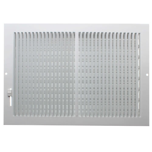 Main product image of 12" x 8" (Wall Opening Size) White Sidewall/Ceiling Register (661 Series)