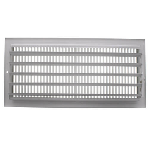 14" x 6" (Wall Opening Size) White Sidewall/Ceiling Register (661 Series)