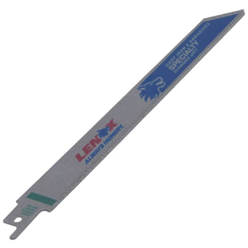 800RDG - 8" Diamond Reciprocating Blade, 1-pk (Cast Iron, Clay, and Natural Stone)