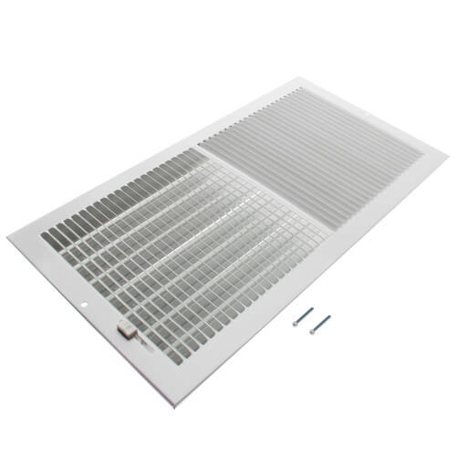 Main product image of 16" x 8" (Wall Opening Size) White Sidewall/Ceiling Register (661 Series)