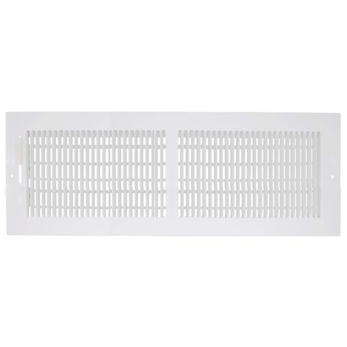Main product image of 24" x 8" (Wall Opening Size) White Sidewall/Ceiling Register (661 Series)