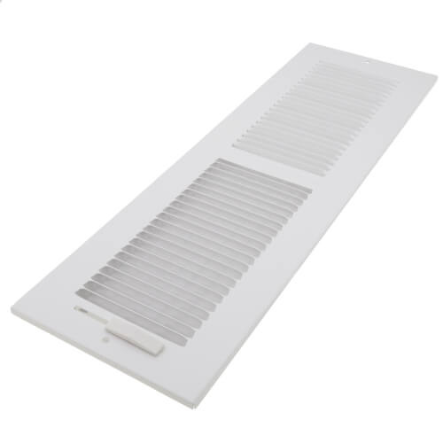 Main product image of 16" x 4" (Wall Opening Size) White Sidewall/Ceiling Register (661 Series)