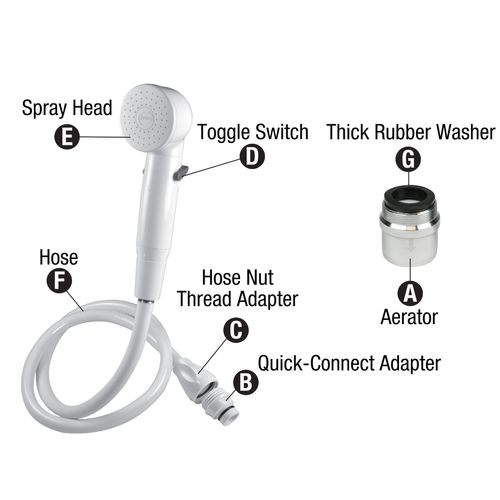 Main product image of Easy Spray Quick Connect Faucet Spray Head and Rinser, 10856