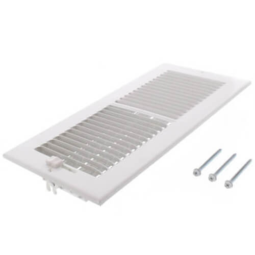 Main product image of 10" x 4" (Wall Opening Size) White Sidewall/Ceiling Register w/ Fusible Link (661MFL Series)