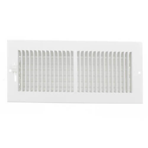 Main product image of 10" x 4" (Wall Opening Size) White Sidewall/Ceiling Register w/ Fusible Link (661MFL Series)