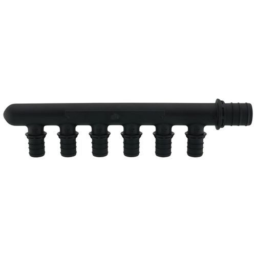 Main product image of EVERLOC+ Poly Closed-end Multi-Port Tee, 6 Outlets, 3/4" x 1/2"