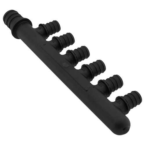 Main product image of EVERLOC+ Poly Closed-end Multi-Port Tee, 6 Outlets, 3/4" x 1/2"