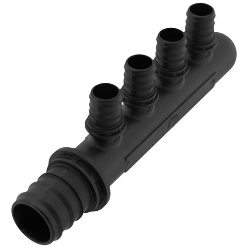 Main product image of EVERLOC+ Poly Closed-end Multi-Port Tee, 4 Outlets, 1" x 1/2"