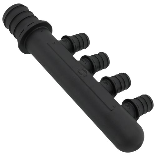 Main product image of EVERLOC+ Poly Closed-end Multi-Port Tee, 4 Outlets, 1" x 1/2"