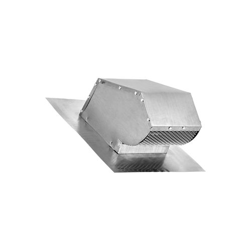Main product image of 4" Aluminum Roof Exhaust Vent w/ Damper & Screen (22 Gauge)